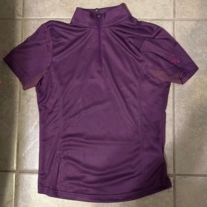 Ovation Kids Cool Rider Tech Short Sleeve Shirt. Purple, medium kids, ovation.
